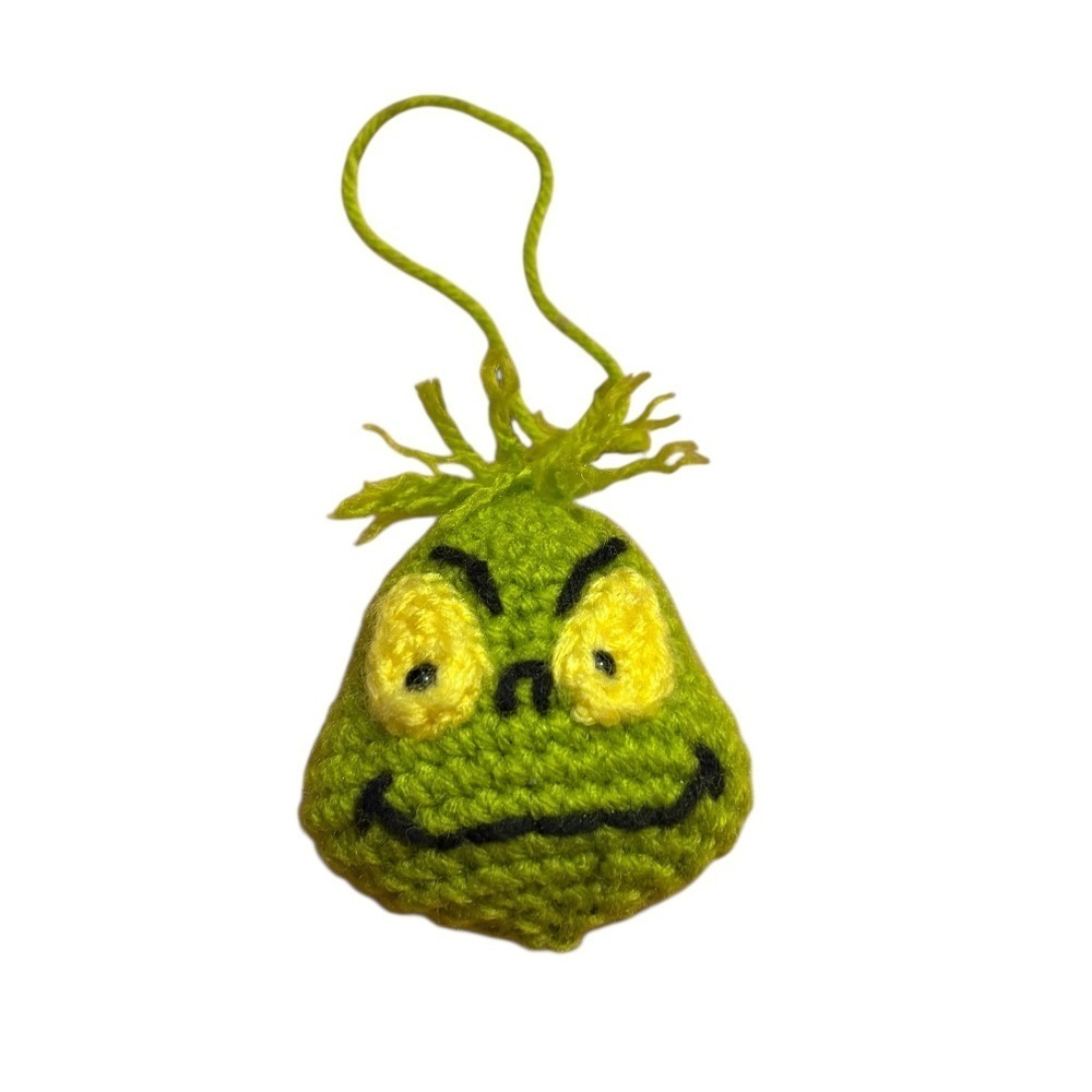 Dr. Seuss Green Grinch Ornament Crochet